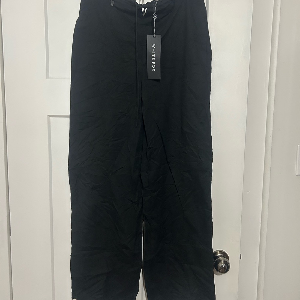 White fox pants